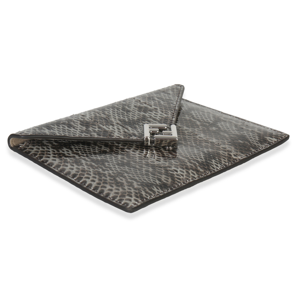 Fendi Multicolor Python FF Small Busta Pouch - image 8